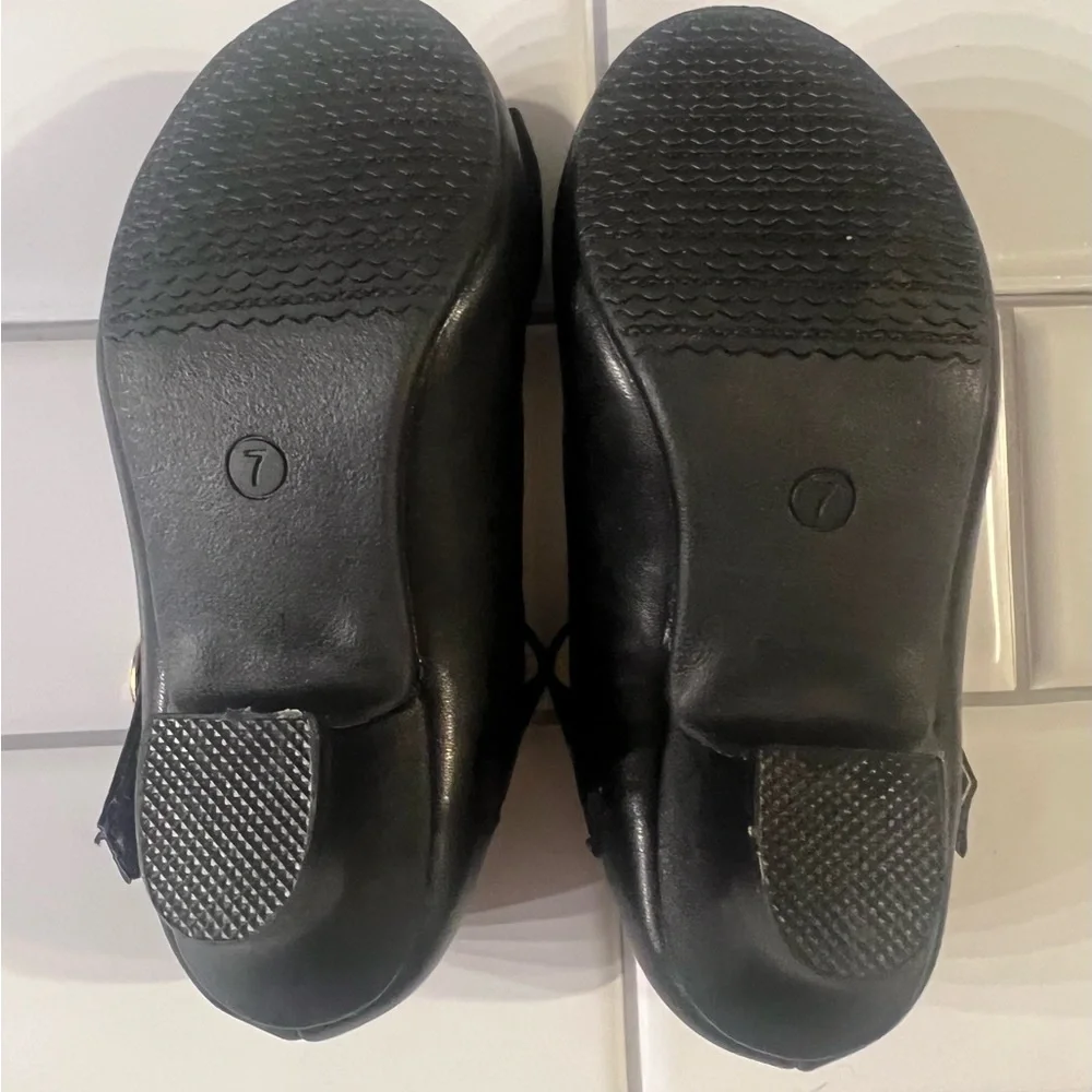 Panda ninja  Black Kids Shoes with Bow